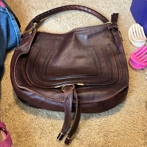 Chloé Shoulder Bag ‘Melissa’ - Dark Brown